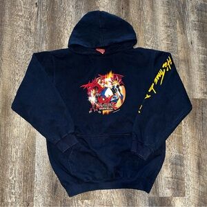 Vintage 1996 Yu-gi-oh Youth kids Hoodie Sweatshirt Black Pullover‎